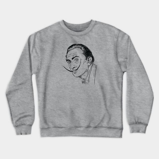 Salvador Dali Crewneck Sweatshirt by michaelkdamron